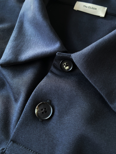 The CLASIK / ザ クラシック】 SWEAT POLO SHIRTS - BLACK KHAKI